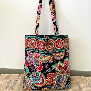 Vera Bradley Tote + Make Up Bag Duo